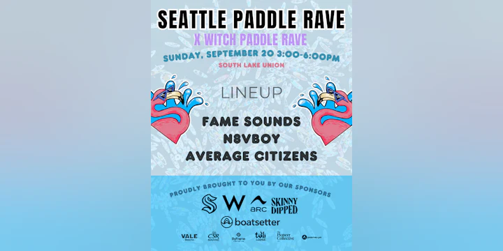 Seattle Paddle Rave | Sept 20th | Witch Paddle Rave