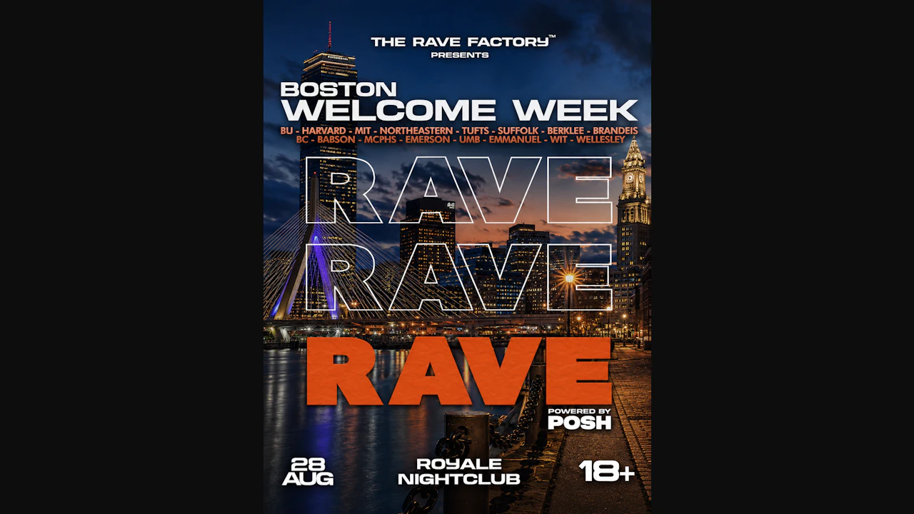 Boston Welcome Week Rave