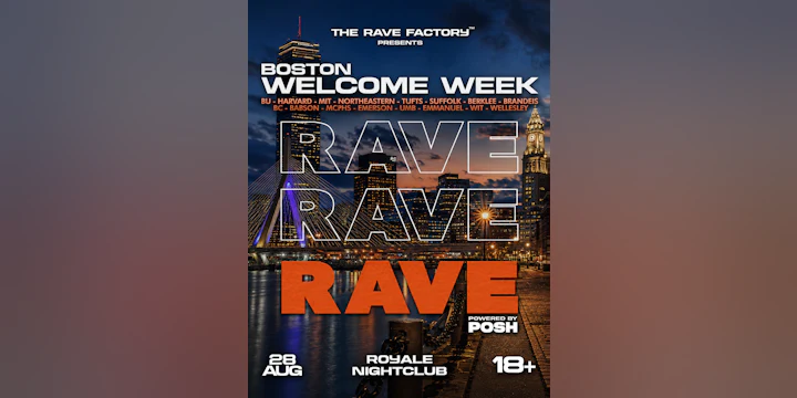 Boston Welcome Week Rave