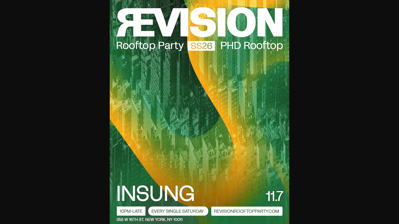revision rooftop party