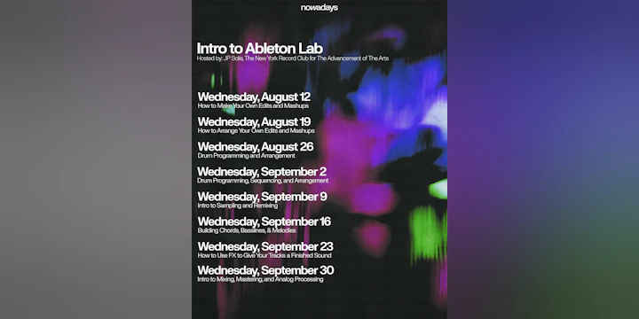 Intro to Ableton Lab: Drum Programming and Arrangement