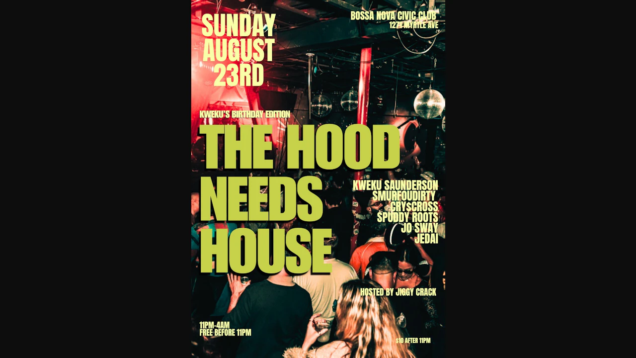 The Hood Needs House