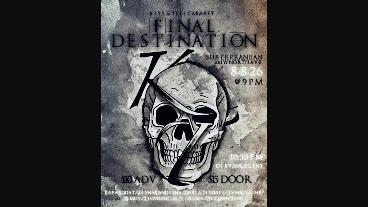 Kiss & Tell Cabaret: Final Destination