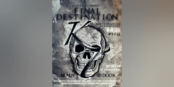 Kiss & Tell Cabaret: Final Destination