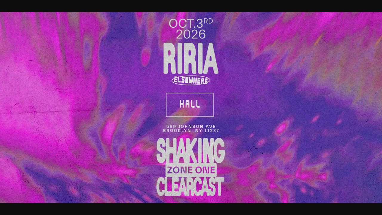 Riria, SHAKING, Clearcast