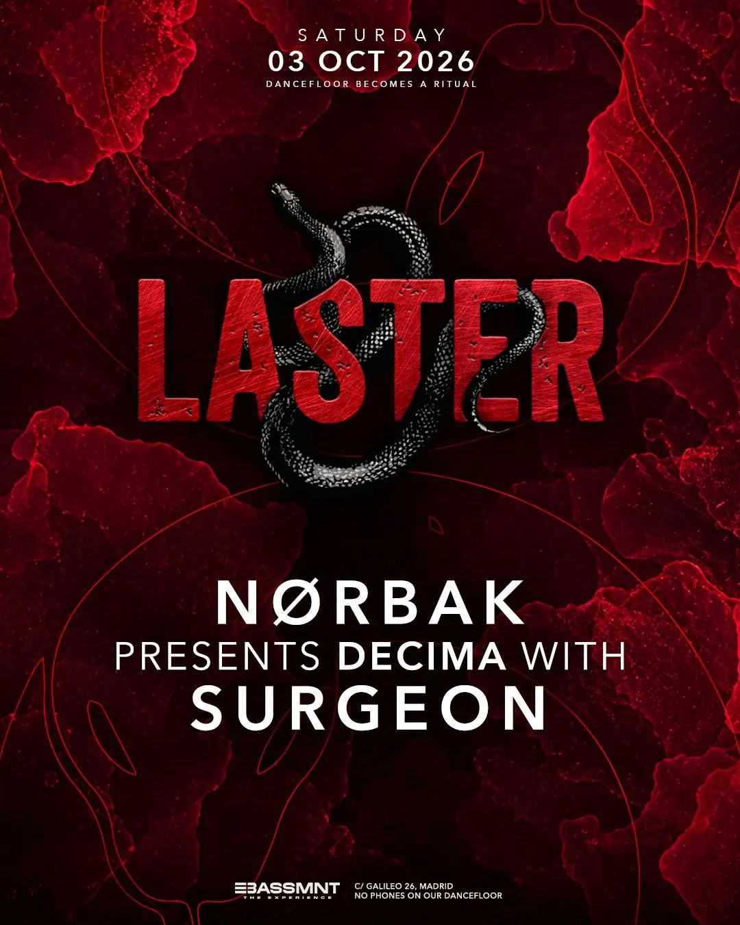 Laster Club presents DÉCIMA by NØRBAK with SURGEON
