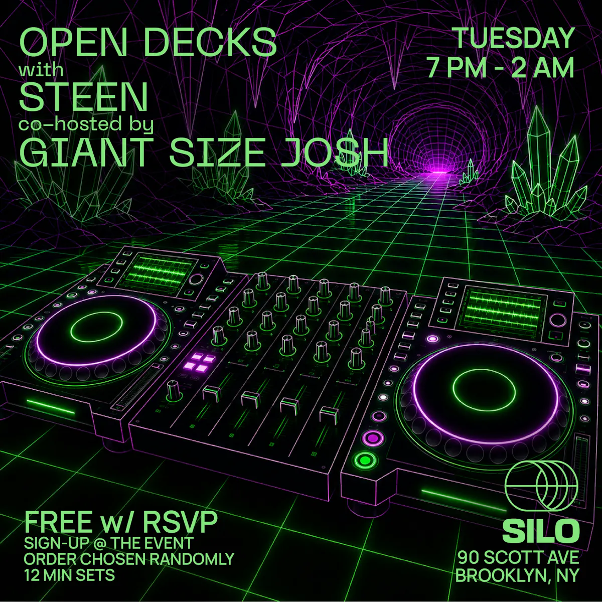 Open Decks w/ Steen & Giant Size Josh
