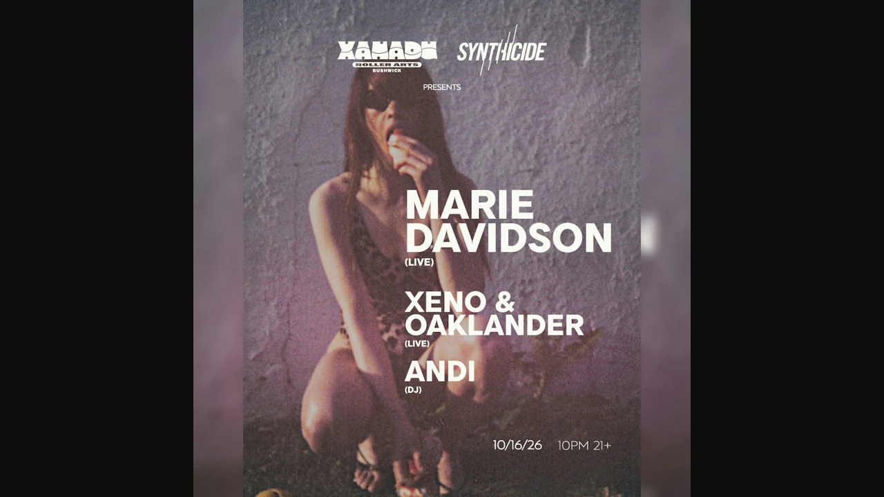 Marie Davidson (LIVE), Xeno & Oaklander (LIVE), Andi (DJ Set) (concert)