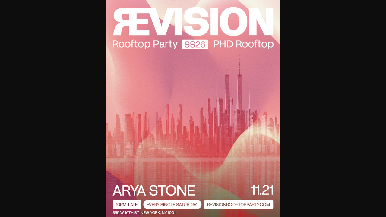 revision rooftop party