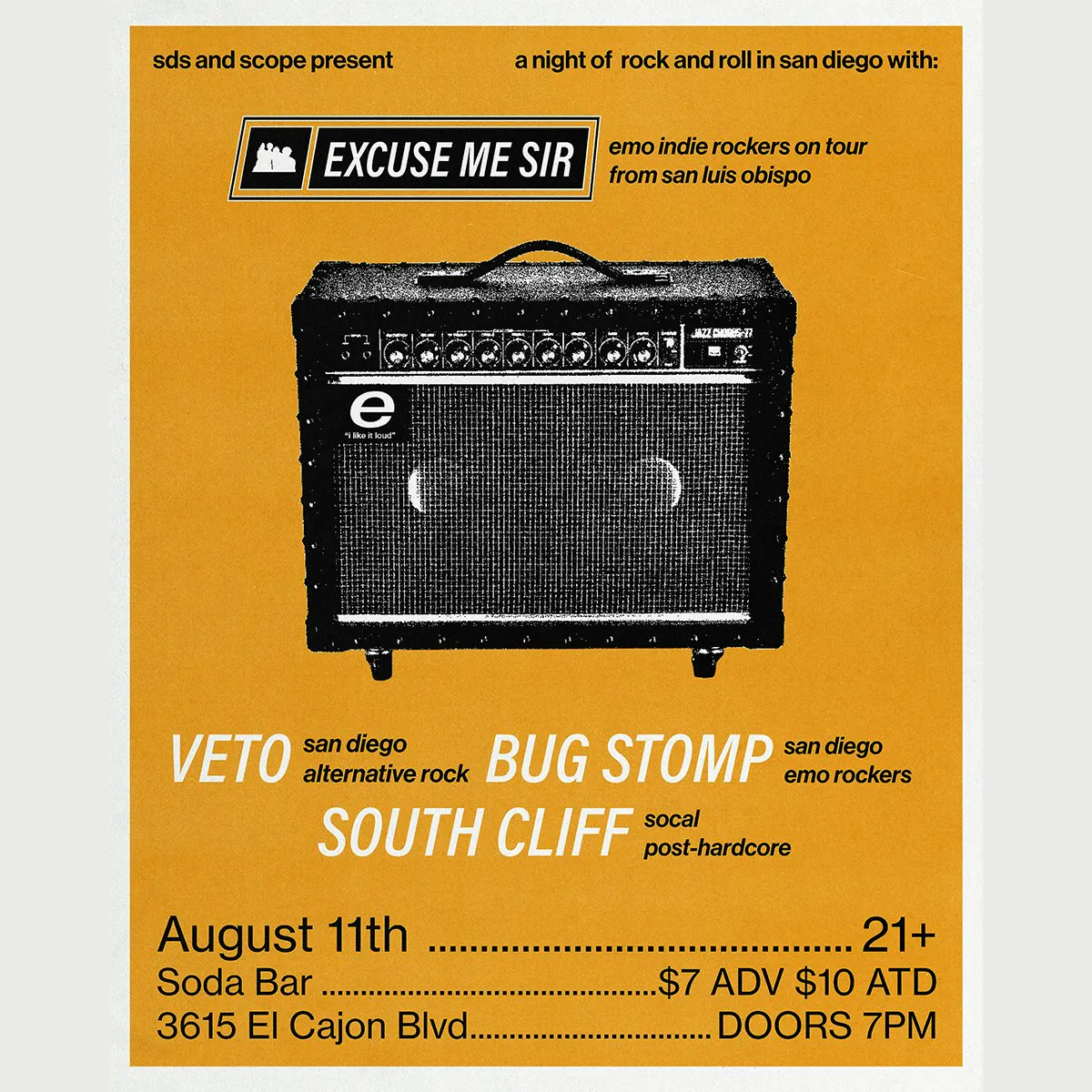 veto, Excuse Me Sir, Bug Stomp, South Cliff