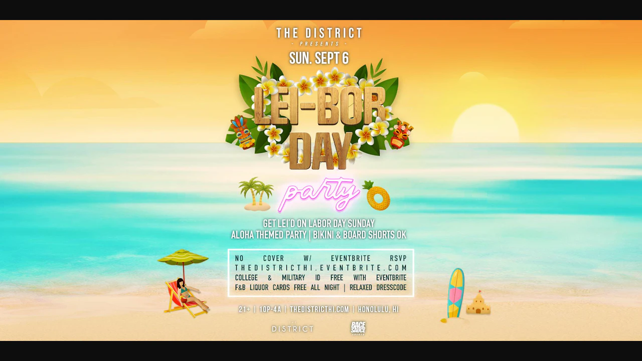 Lei-Bor Day Party - Sunday