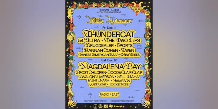 Holiday Hootenanny: Thundercat, Magdalena Bay, 54 Ultra, Frost Children, The Two Lips