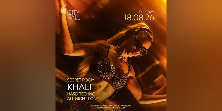 Khali DJ Set All Night Long at Secret Room Ii Hard Techno Ii Download Your Free Pass