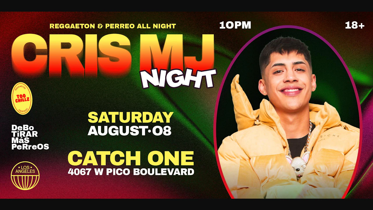 Cris Mj Reggaeton Night @ Catch One Los Angeles