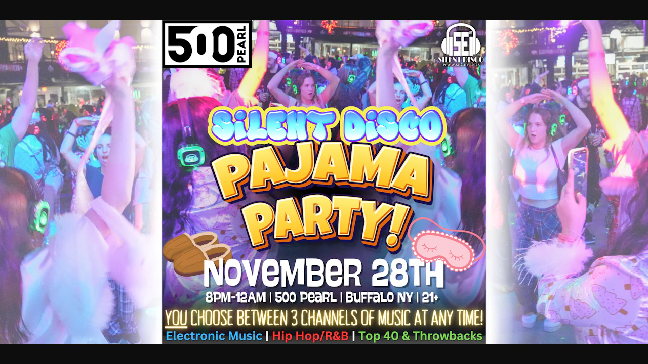 Silent Disco PAJAMA PARTY at 500 Pearl!