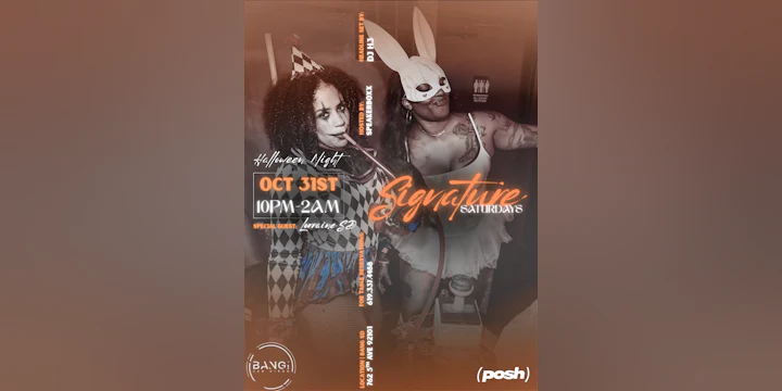 Signature Saturdays: Halloween Night