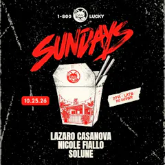 Sundays: Lazaro Casanova, Nicole Fiallo, Solune