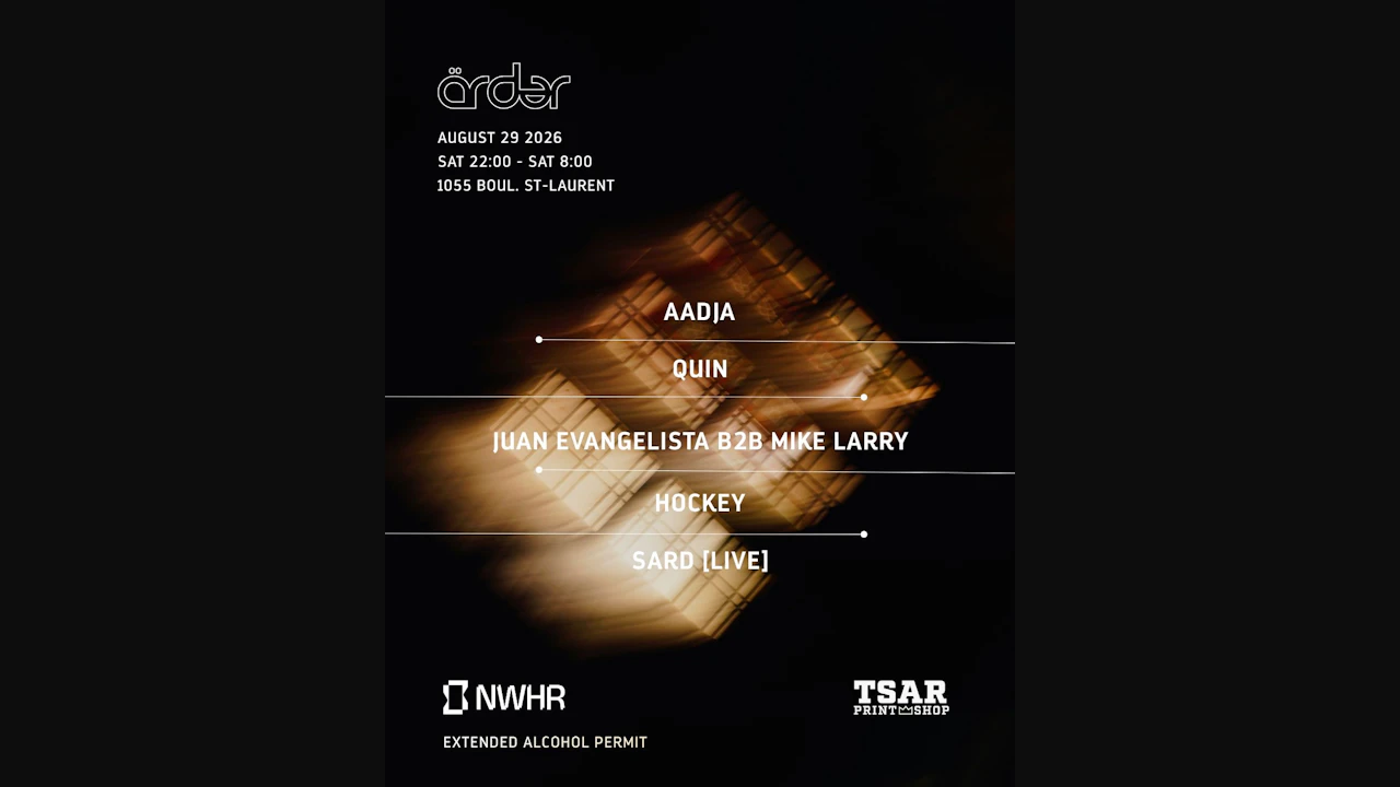 Arder: AADJA / Quin / Juan Evangelista b2b Mike Larry / Sard (Live) / DJ Hockey