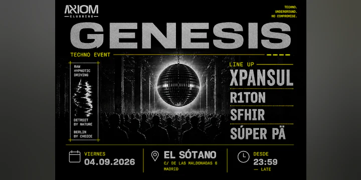 AXIOM CLUBBING: Xpansul, R1TON, Súper Pä, Sfhir