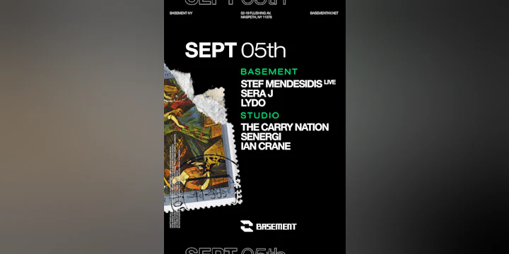 Stef Mendesidis live / Sera J / LYDO / The Carry Nation / SENERGI / Ian Crane
