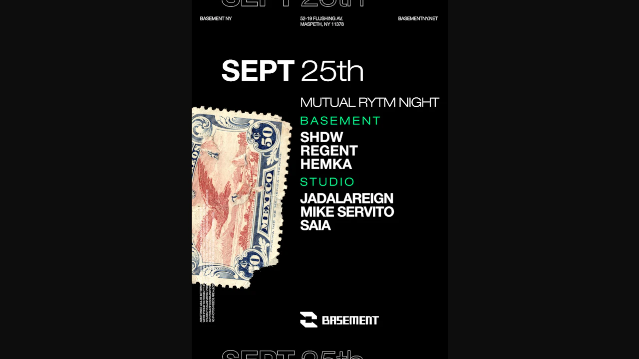 MUTUAL RYTM: SHDW / Regent / Hemka / JADALAREIGN / Mike Servito / Saia