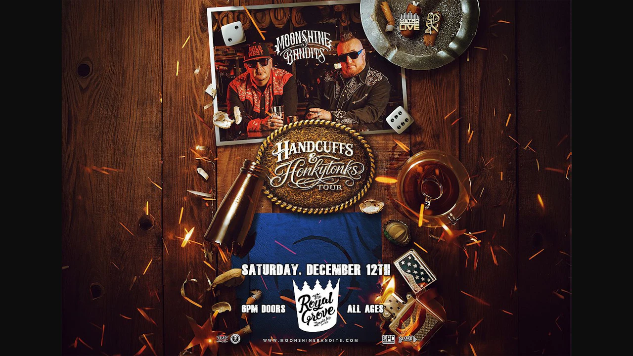 Moonshine Bandits - Handcuffs & Honkytonks Tour | The Royal Grove