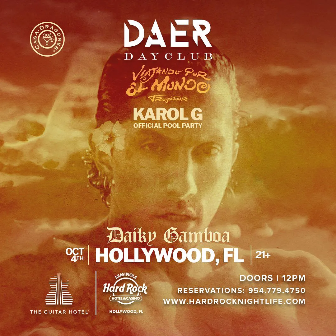 Karol G Official Pool Party | DAER Dayclub