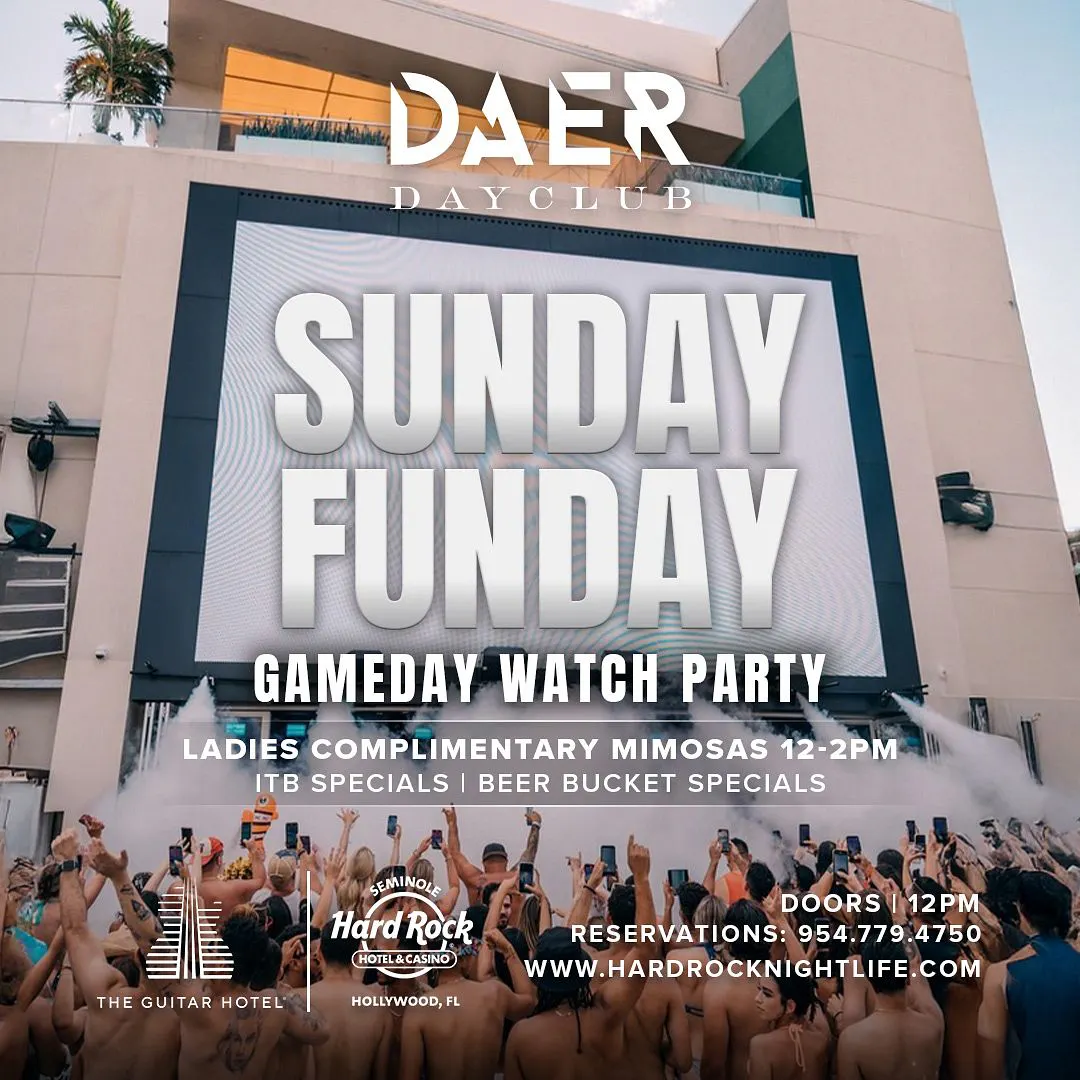 Gameday Watch Party | DAER Dayclub
