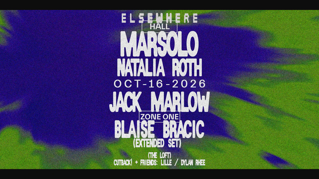 Marsolo, JACK MARLOW, Natalia Roth, Blaise Bracic, cutback! + friends