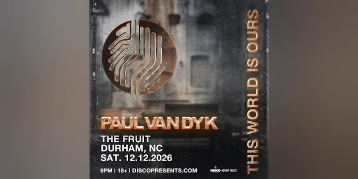 Paul Van Dyk - DURHAM