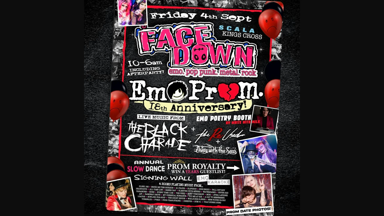 Face Down - Pop Punk, Metal, Emo Night London
