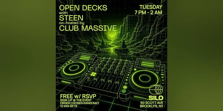 Open Decks w/ Steen & CLUB MASSIVE