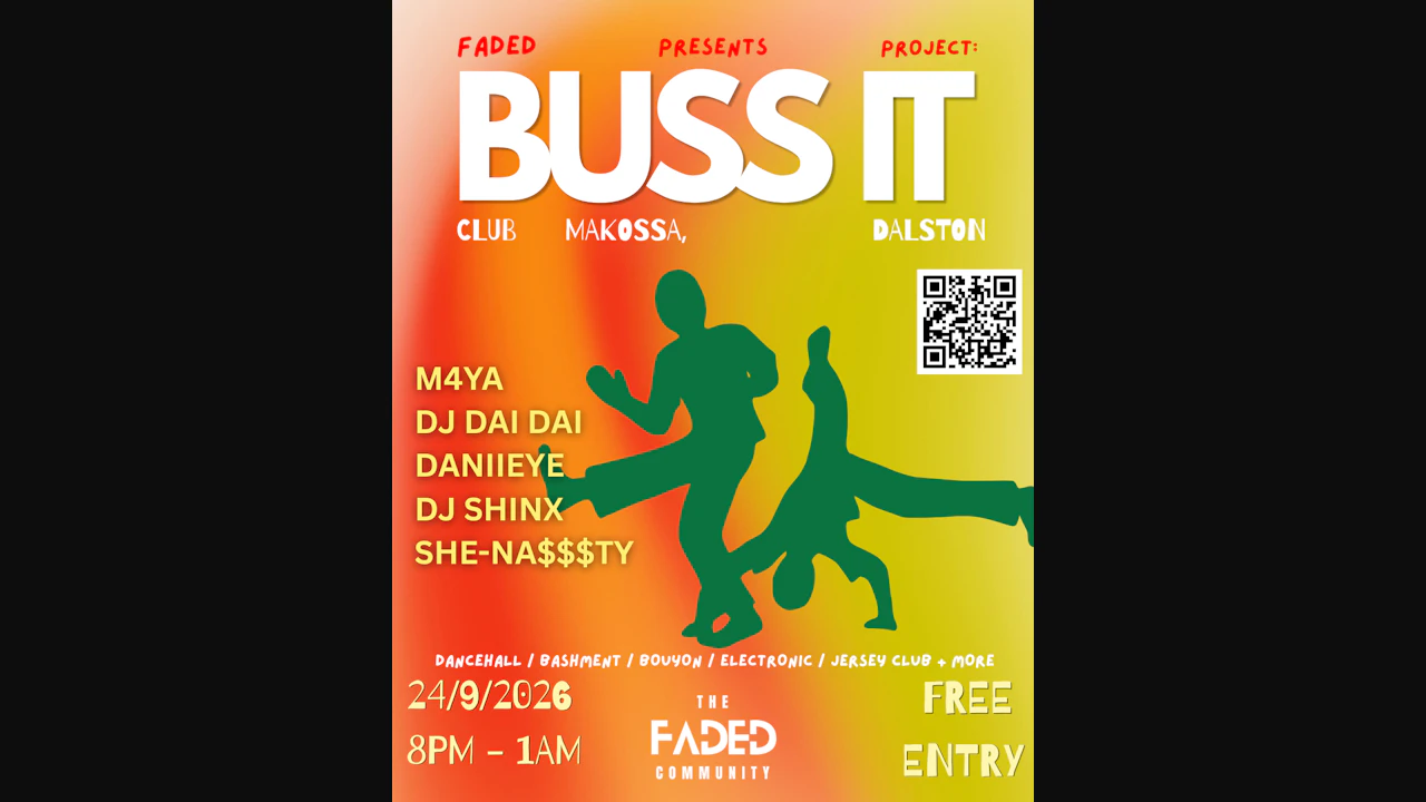 BUSS IT (Dancehall, Bashment, Jersey Club + MORE) - Free Entry