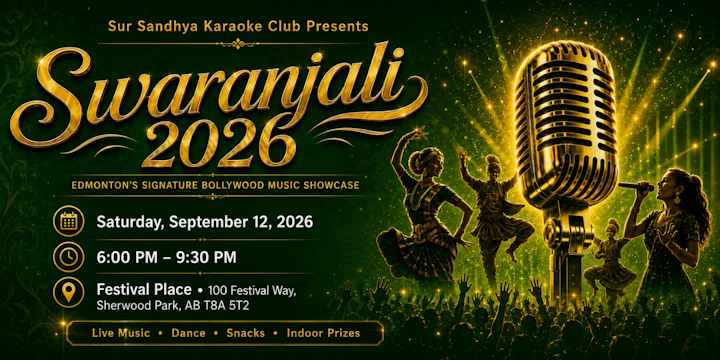 Swaranjali 2026: Edmonton's Signature Bollywood Music Showcase
