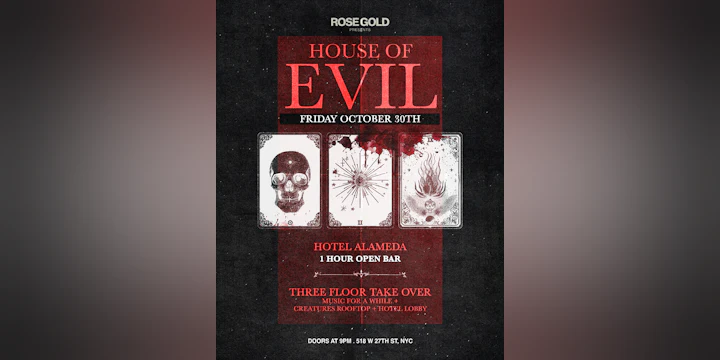 HOUSE OF EVIL at Music for a While ✶ Hotel Alameda Takeover