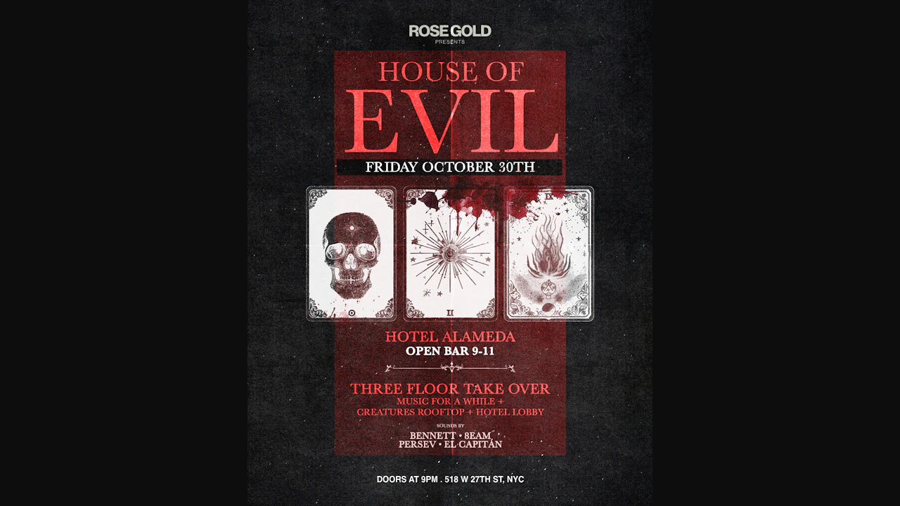 HOUSE OF EVIL at Music for a While ✶ Hotel Alameda Takeover