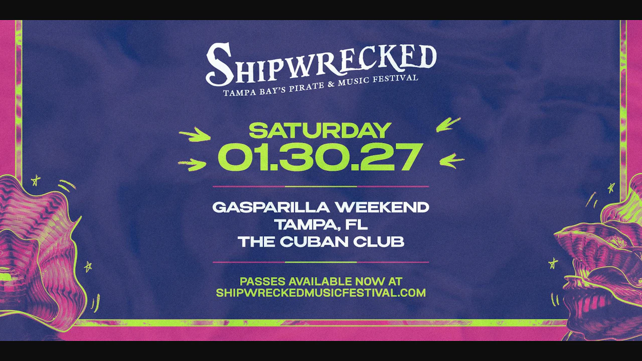 Shipwrecked Music Festival 2027 - Tampa, FL