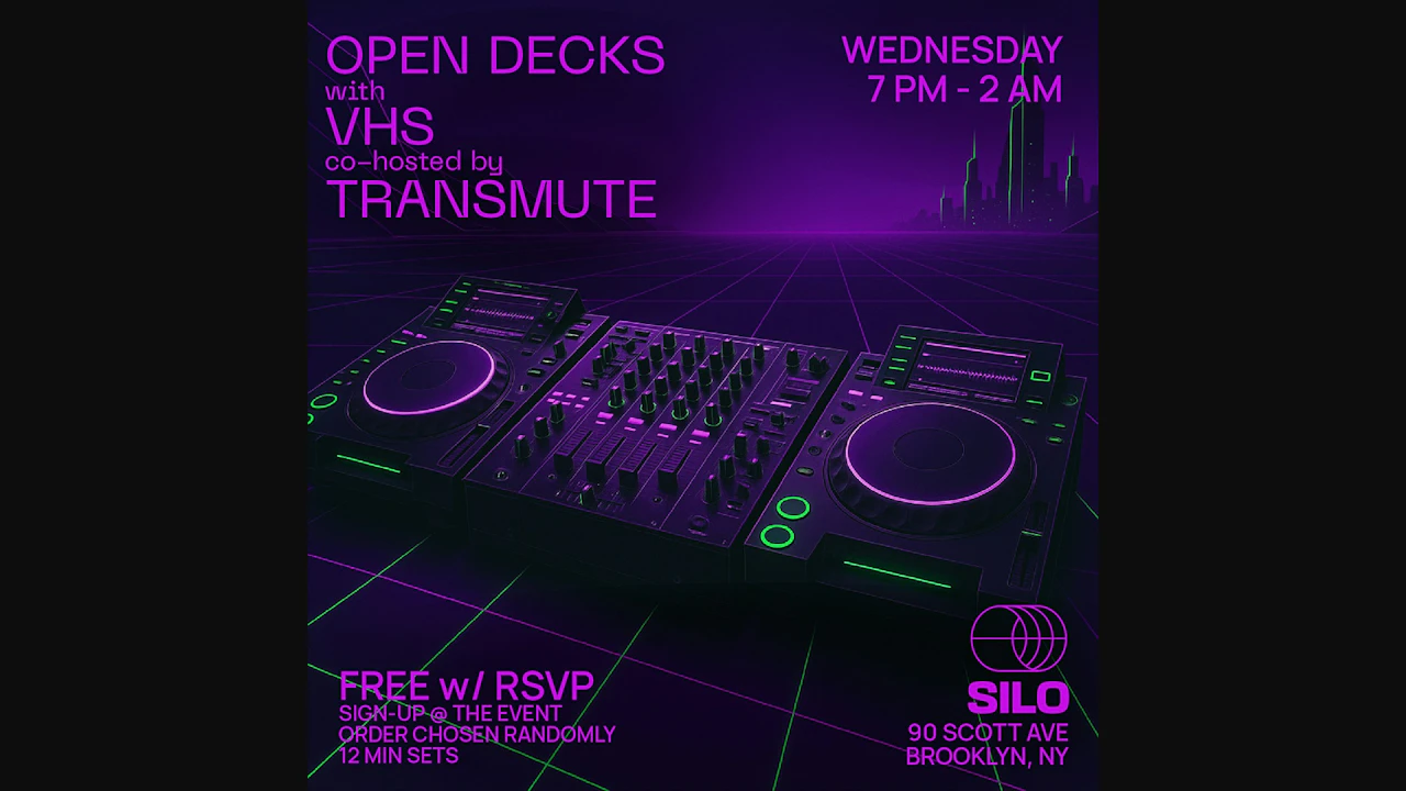 Open Decks w/ Village Hidden in Sound & Transmute