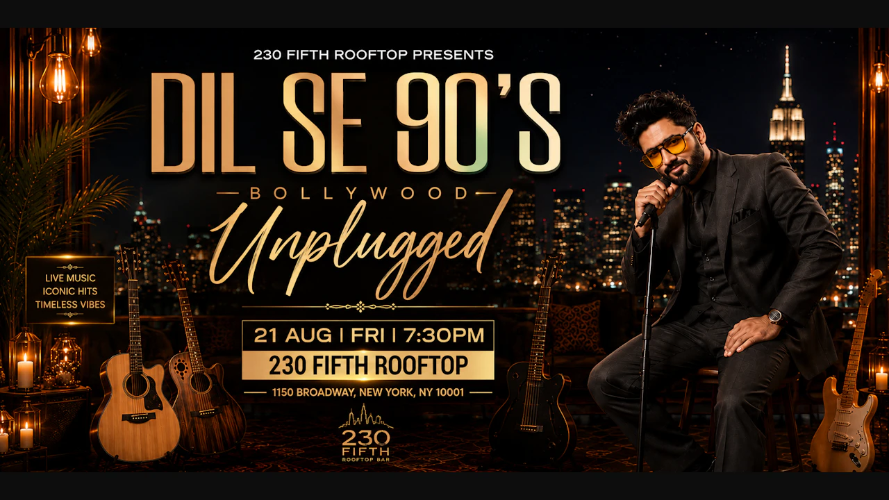 Manhattan Bollywood Unplugged Live FT. HARDIK TAILOR