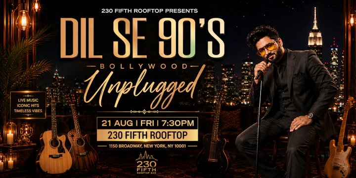 Manhattan Bollywood Unplugged Live FT. HARDIK TAILOR