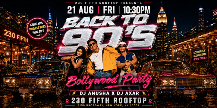 Nyc Back to 90's Bollywood Party