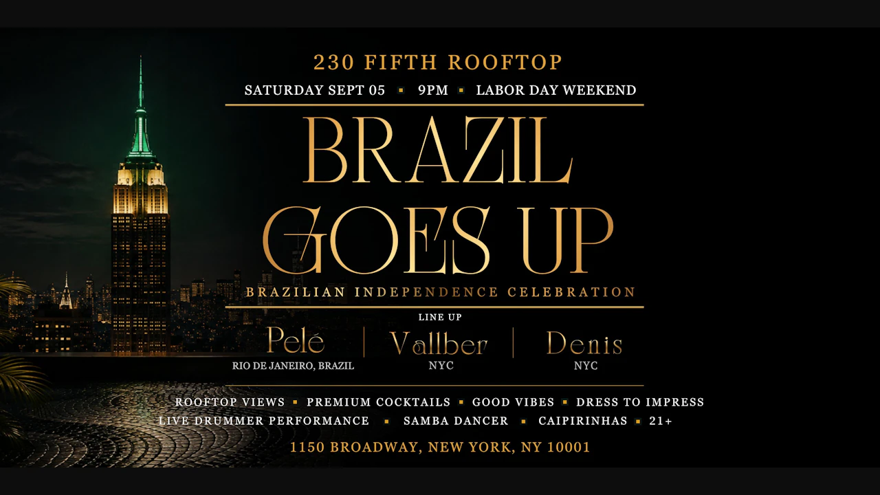 BRAZIL GOES UP @ 230 Fifth Rooftop