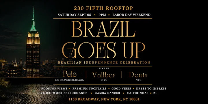 BRAZIL GOES UP @ 230 Fifth Rooftop