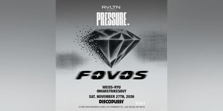 Rvltn Presents: Pressure w/ Fovos+ More!
