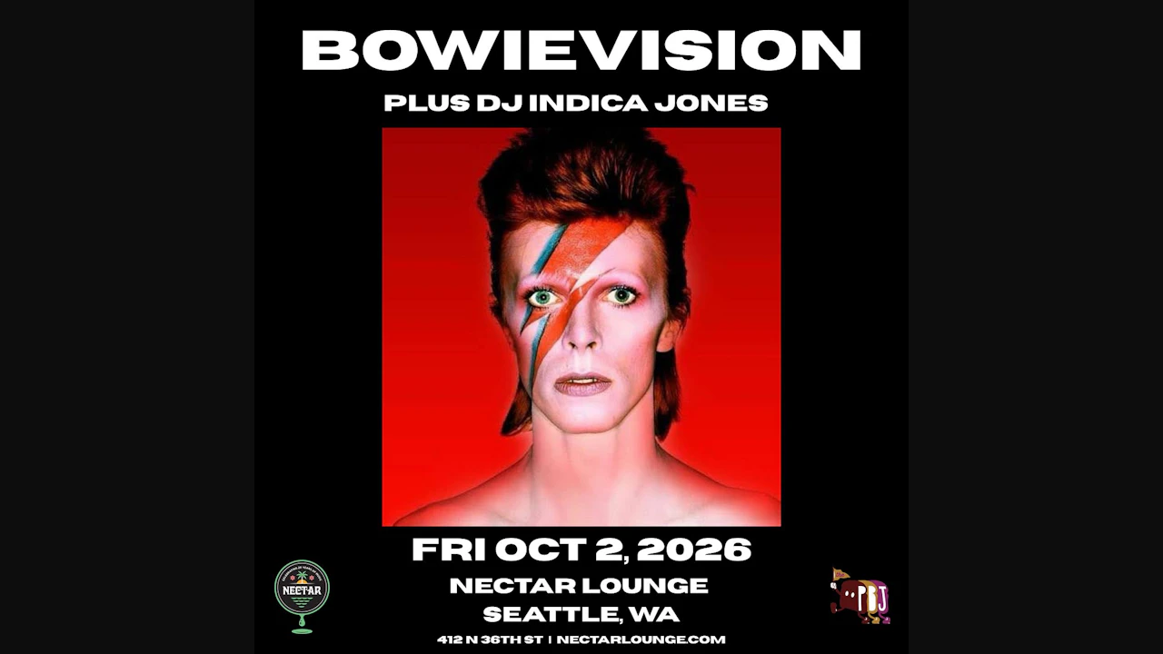 BOWIEVISION (2 sets!) plus DJ Indica Jones