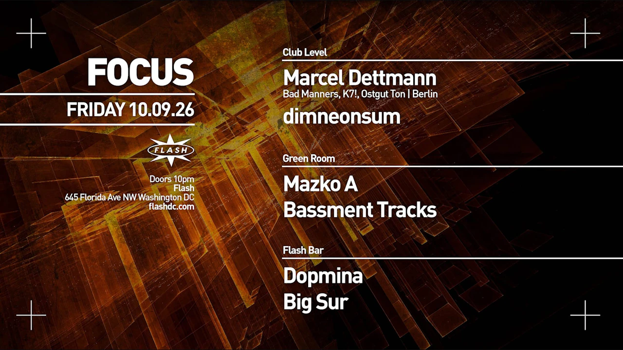FOCUS: Marcel Dettmann