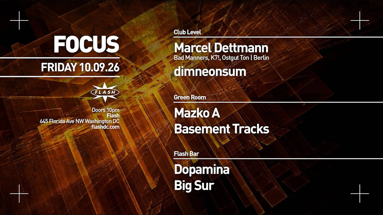 FOCUS: Marcel Dettmann