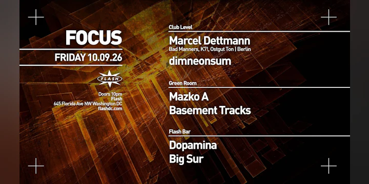 FOCUS: Marcel Dettmann