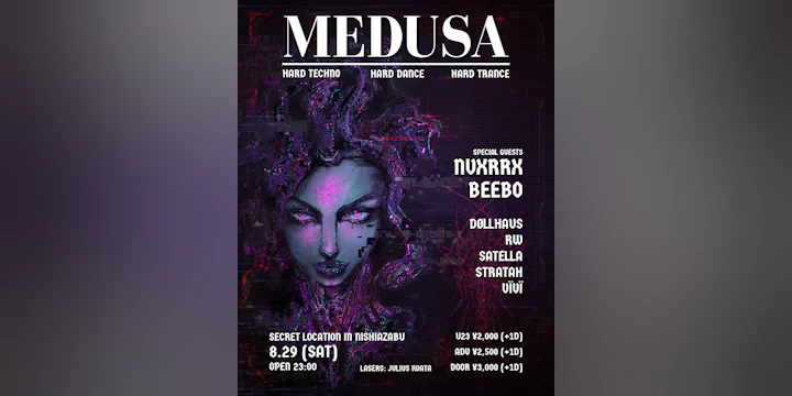 MEDUSA Invites nvxrrx // Beebo : Hard Techno x Hard Trance