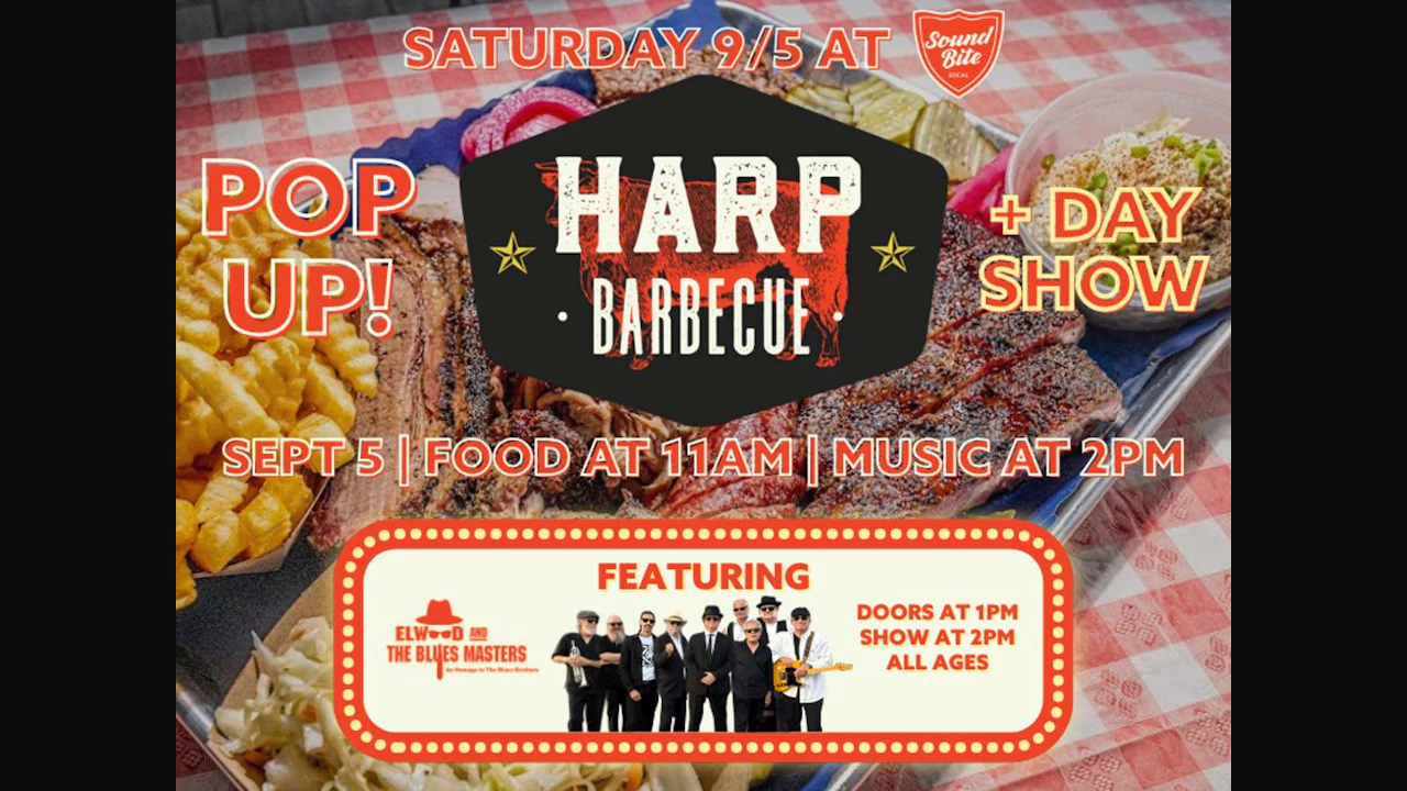 Elwood & The Blues Masters Day Show + Harp BBQ
